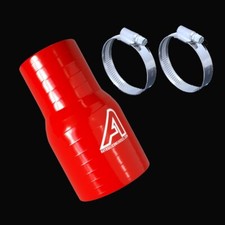 Red Straight Silicone Reducer Pipe Joiner Universal Water Hose Sleeve Coupler