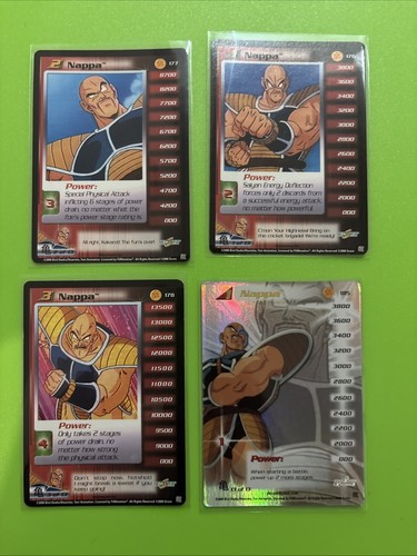 Dragonball score cards - z,
