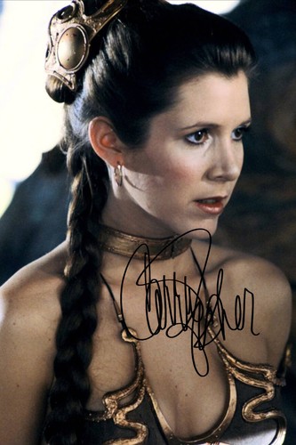 Carrie fisher signed - fisher,