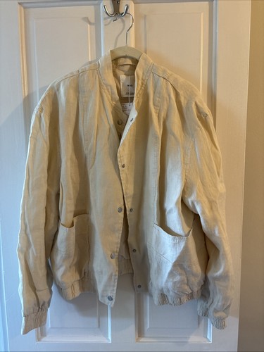Mango cream linen - mango, bomber