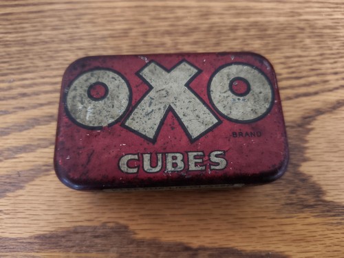 Oxo tin small vintage - tin,, vintage,