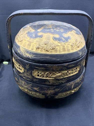 Antique chinese wedding basket - antique,