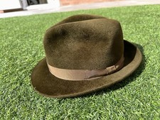 G A Dunn & Co Ltd green Felt Fedora Trilby size M