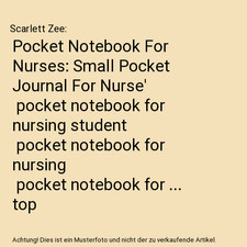 Pocket Notebook For Nurses: Small Pocket Journal For Nurse' | pocket notebook fo