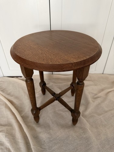 Vintage french round oak - french, side