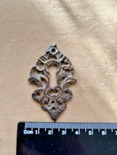 1 off Reclaimed Antique Brass keyhole cover plate (A807)
