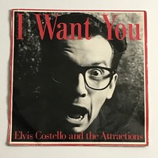 Elvis Costello & The Attractions - I Want You 7" Vinyl Record - IMP 008 VG+