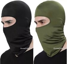 Mens Adults Unisex Thin Under Helmet Black Balaclava Mask SAS Army Green UK