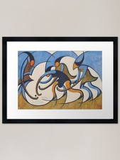Cyril Power Hockey Framed Art