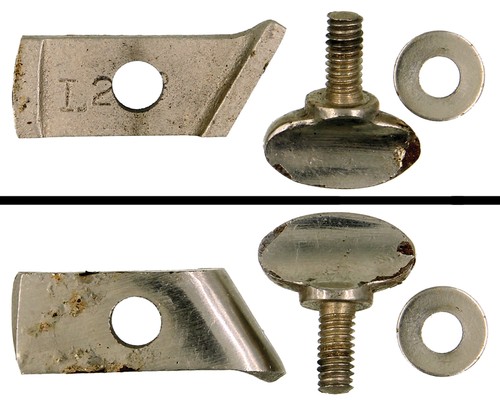 Orig right cap iron screw - orig., iron/screw
