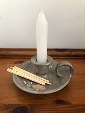 Wee Willie Winkie Fishley Holland Candle holder Studio Pottery Chamber-stick