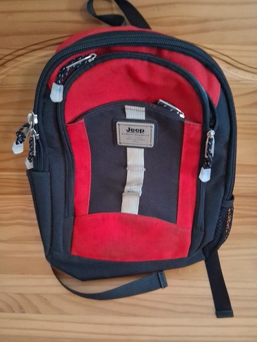 Jeep backpack red and black - jeep,