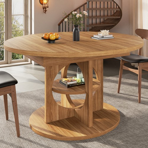 Extendable round dining - extendable, table