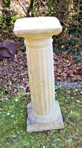 Stone garden plinth - stone, (70cm)