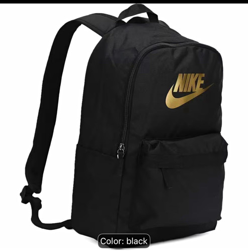 Nike black backpack zip - black,