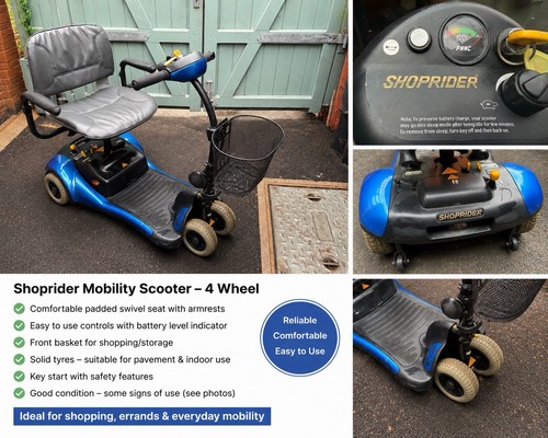 Shoprider wheel mobility - shoprider, 4-wheel
