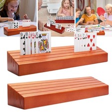 Spruce Playing Card Deck Holder - Poker Party Base Stand Rack UNO Game Games UK