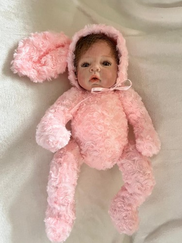 Reborn pink rabbit - rabbit, cuddle