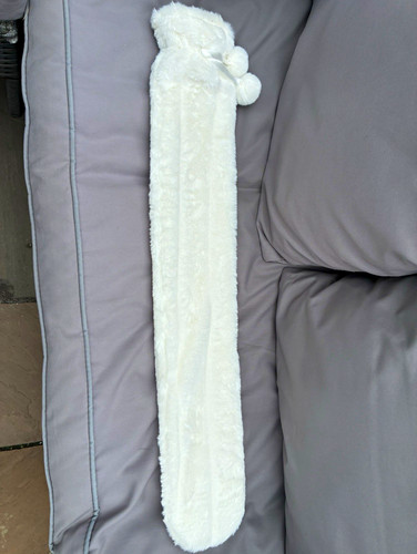 Women white faux fur - faux, scarf