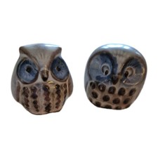 Pair Ceramic Mini Owl