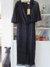No 1 JENNY PACKHAM Twist Front Midi Dress ~ Size 16R ~ BNWT