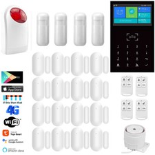 V60 WiFi+4G TUYA APP Wireless Smart DIY Home Security Alarm System+Strobe Light