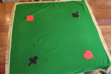 Vintage Card Table Cloth Baize Handmade