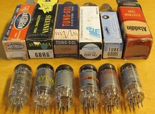 6 new 6BH6 NOS NIB USA tubes pro tested for Marantz 8B Motorola Raytheon Tungsol