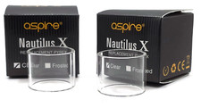 2 Pack Genuine  Aspire Nautilus X & XS Replacement Pyrex Glass Tank Tube