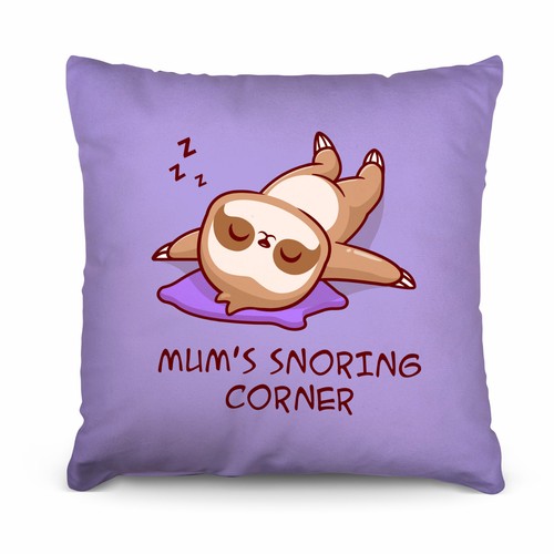 Purple mum snoring corner - purple,