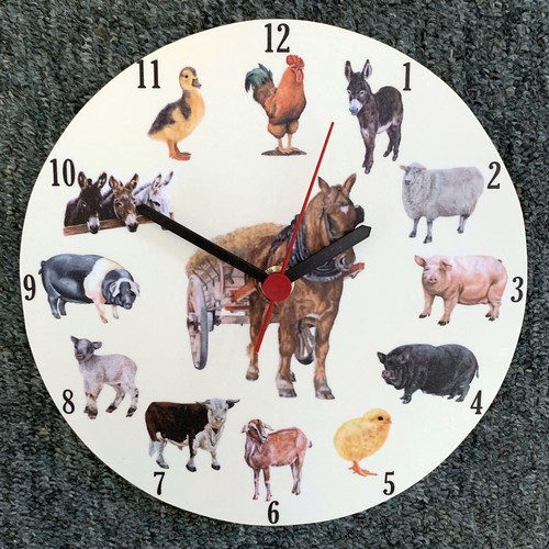 Farm lovers clock - clock, and
