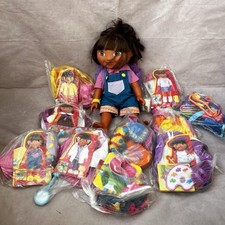 Dora The Explorer doll Dress Up 10x Outfits Adventure 2003 Fisher-Price (RARE)