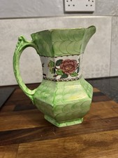 Antique Maling Art Deco Green