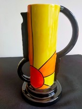 Lorna Bailey two handled jug Sunburst Pattern old Ellgreave Pottery