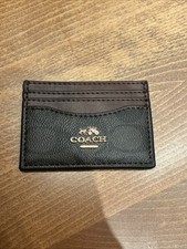 brown coach cardholder slim