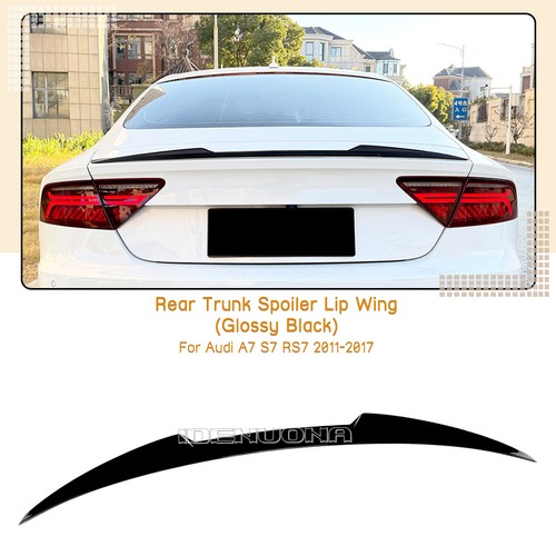 Gloss black rear trunk - black,