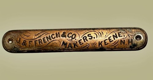 Antique brass french - &, f.