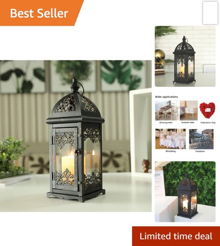 Vintage style metal candle - vintage,