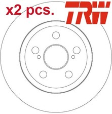 X2 PCS REAR BRAKE DISC SET LEFT & RIGHT DF6331 TRW I