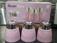 Swan New Retro Pink Set Of 3