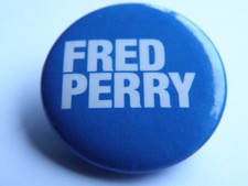 New Blue White Fred Perry Pin