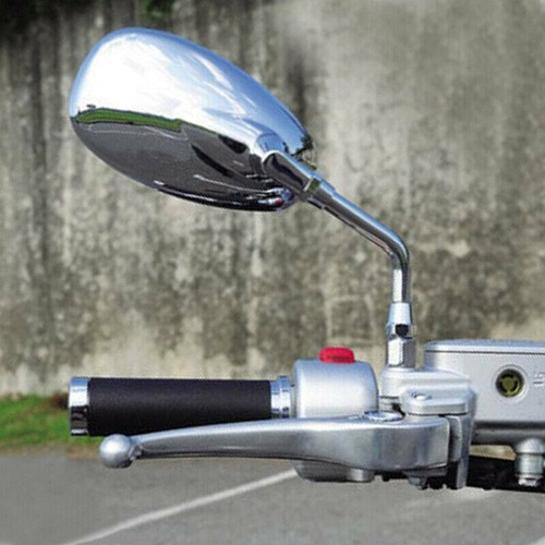 10mm chrome motorcycle mirrors - motorcycle,
