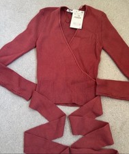 Zara Cropped Wrap Jumper