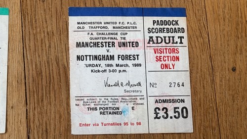 Ticket 1988 manchester - ticket,