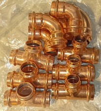 (11) 1" PurePro 90 Degree ProPress Elbow, 1" Tee , 1"x3/4" Tee