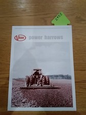 Vicon Power Harrow A 72 73 74 Sales Brochures C 1972