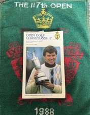 1988 Open Programme Signed 40+ Nicklaus Seve (W) Player Watson Stewart + Towel