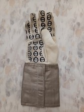 LEON PAUL FIE EXOSKIN Sabre Glove, Lightweight Lame Cuff, Size 8