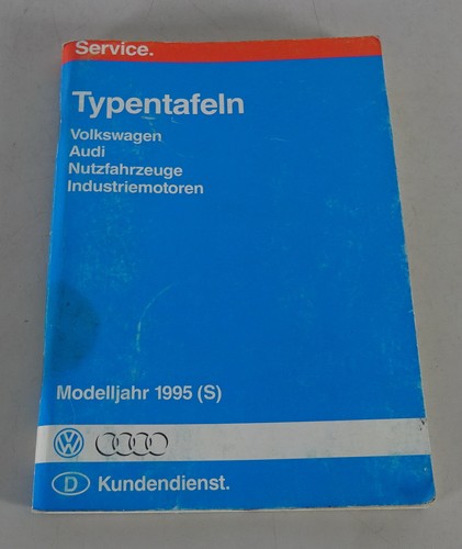 Manual typentafeln - manual/typentafeln, vw