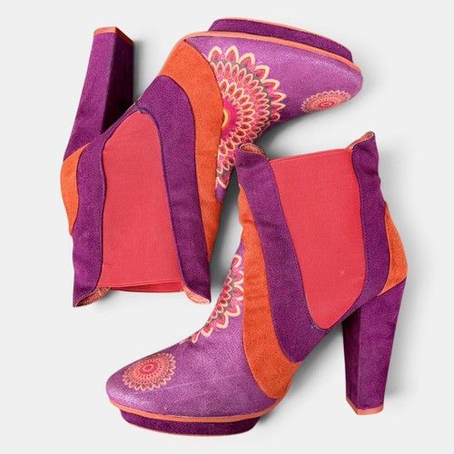 Desigual heeled ankle boot - desigual,
